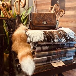 Vintage Hand-Tooled Leather Crossbody Bag